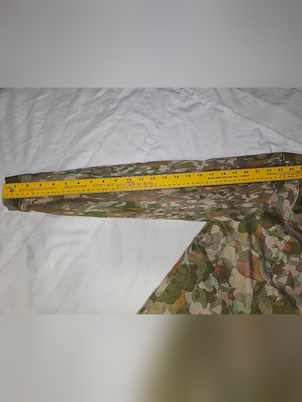 Logo Lori Goldstein Light Weight Camo Print Button Down Jacket Pockets Sz 10 - Picture 10 of 12